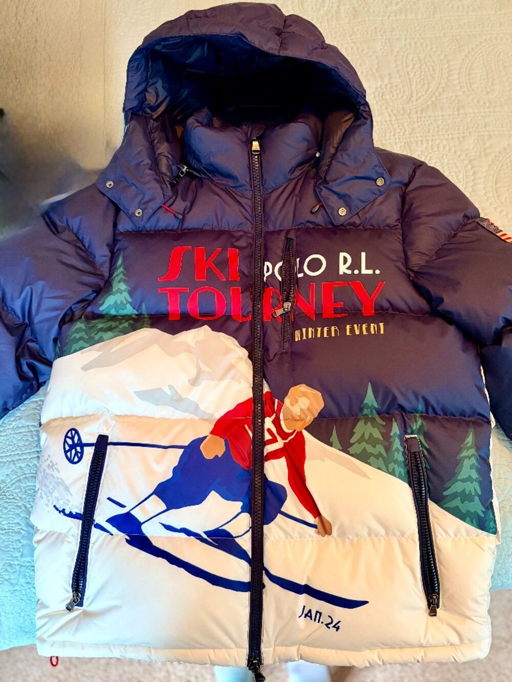 Polo Ralph Lauren Ski Tourney Puffer Jacket NWT Size Large
